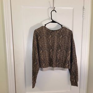 Snake Print Sweatshirt